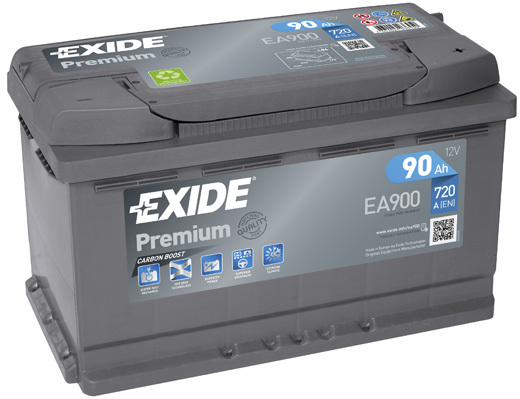 Autobatéria EXIDE Premium 90Ah, 720A, 12V, EA900 (EA900)